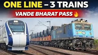 Indian railway freight train overloaded ￼ | #bhariya rail | #railway #indianrailways #train #travel 