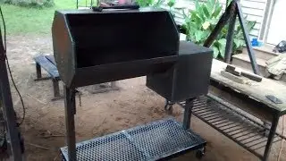 Reverse flow bbq smoker pt1/2