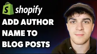 How to Add Author Name to Blog Posts in Shopify Dawn Theme (Full 2025 Guide)