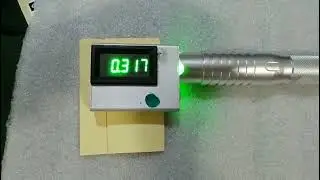 520nm 300mW Laser Pointer Power Test.