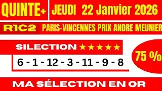Pronostic Quint&eacute;+ Vincennes 22/01/26 &rarr; Analyse Compl&egrave;te Prix Meunier