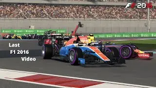 F1 2016 Manor F1 Racing Team Racing Around Abu Dhabi