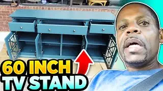 DJ Vitamo puts together a 60 inch TV Stand at Dis & Dat Furniture
