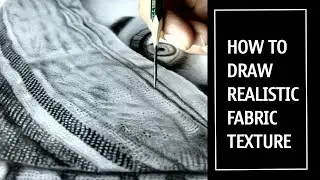 How to Draw Realistic Fabric Texture Step by Step tutorial.