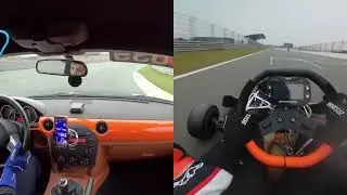 KZ2 kart vs Mazda mx5/ Zanvoort lap comparison
