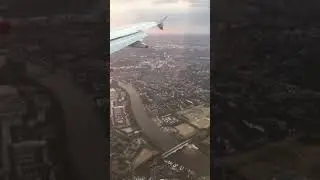 Aerial view of London on flight into Heathrow. Amazing!!!