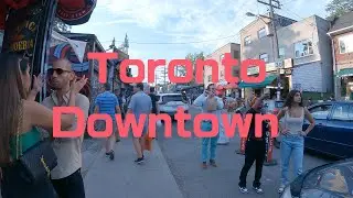 Taking a walk on Augusta Avenue in Downtown Toronto