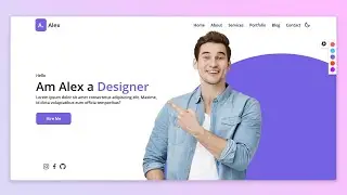 Responsive Portfolio Website With HTML CSS And Javascript (Color Picker)
