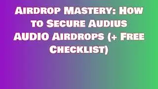 Grab Audius AUDIO Airdrop for Free | Learn How to Swap or Sell Audius AUDIO Airdrop