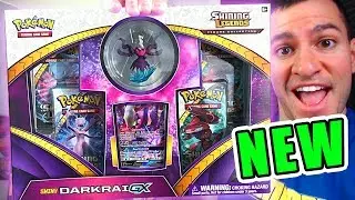 DOUBLE SHINY PULL! - OPENING NEW POKEMON CARDS SHINY DARKRAI GX BOX OF 2018!