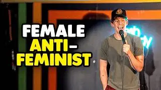 The Only Tradwife at a Feminist College | Lucas Zelnick Crowd Work Comedy