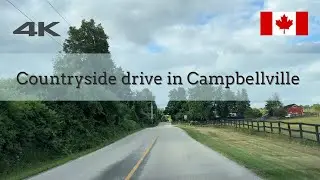 4K | Countryside drive in Campbellville, Ontario | Canada