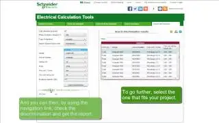 Electrical Calculation Tools  5 Search Discrimination Featur