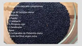 LENTEJAS CAVIAR CON VEGETALES