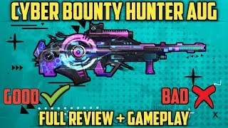 NEW CYBER BOUNTY HUNTER AUG GUN FULL REVIEW | BEST AUG GUN SKIN IN FREE FIRE || #GAMINGWITHPATEL
