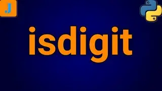 Python isdigit