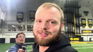Iowa Football: Logan Jones talks Nebraska rivalry, being named an Outland Trophy finalist and more