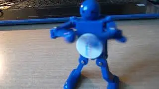 The Dancing Blue Man Robot