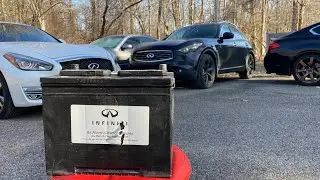 Battery Replacement. Infiniti QX70 FX50 FX37 FX35. FULL, Real Time Video.