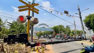 ADU SIRINE!!!, Uji Coba lagi Perlintasan Kereta Api Terbaru WANTECH Bintaro Permai Jakarta