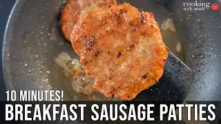 Turkey/Chicken Breakfast Sausage Patties | Step by Step Easy Breakfast Sausage Recipe | High Protein