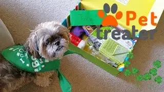 PET TREATER March 2016 UNBOXING Dog Subscription Box