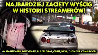 NAJBARDZIEJ ZACIĘTY WYŚCIG W HISTORII STREAMERÓW! /w MATISKATER, MUZYKATV, BLADII, GRAF, NEXE I INNI