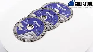 A028 4/4.5/in Hot Pressed Sintered Ultra-thin X Mesh Turbo Diamond Saw Blade Diamond Cutting Disc