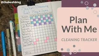 Plan with Me | Cleaning Tracker