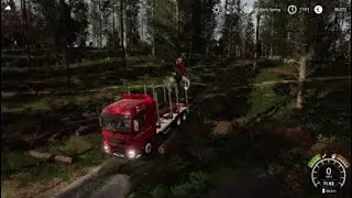 Selling wood | Forestry on Kolonia 1990 | Fs19 | Timelapse