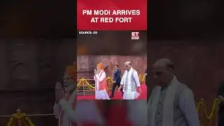 Independence Day 2025: PM Modi Arrives At Red Fort | #etnow #pmmodi #shorts