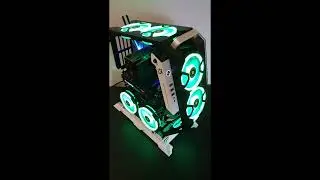Kediers ATX mid tower open gaming case finished build
