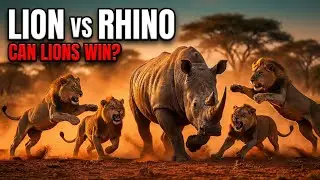 Lion vs Rhino - Can pride take down armored giant? Real fights