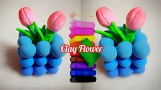 Pinterest Inspired Flower Vase || How To Make Flower Vase With Clay