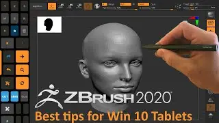 Zbrush update 2020 tablet edition - BEST 2 button stylus, slider support and move/pan function!