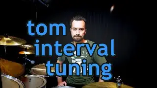 How to tune your toms properly (in intervals) - drum tuning tutorial