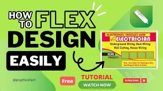 Flex Kaise Banaye| Electronics Shop Flex Design CorelDRAW for Beginner