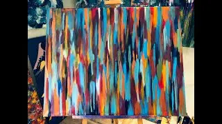 Fargerikt akrylmaleri | Acrylic Painting | Inspirert av Tove Holter