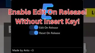 How to Turn On Edit On Release EZFN Without Insert Key! -Fortnite
