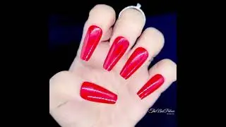Beautiful Red Glossy Nails / Acrylic Nails /Ballerina nails/ Fknailpalace /the nails palace