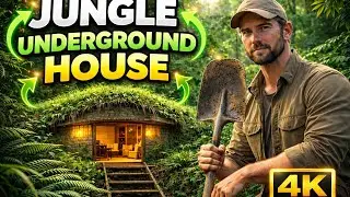 I Built a Hidden Underground House in the Jungle 🌿🏡 | Relaxing ASMR in 4K 🎧✨