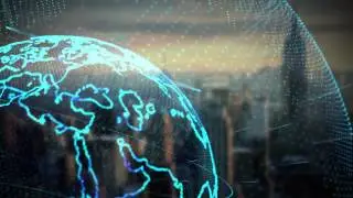 Kinetic Business Solutions - Globe Hologram Background