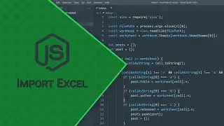 Import data from Excel file - Node.js - No commentary