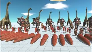 Big Monsters VS Ancient Prehistoric Dinosaurs  Soldier Army Animal Revolt Battle Simulator