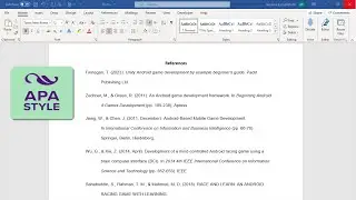APA References Page: How to format in Hanging Indent and Alphabetize | Works cited | Bibliography