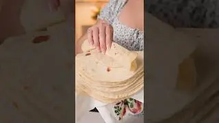 Soft & Fluffy FLOUR TORTILLAS de Harina #shorts