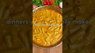 Cherry Tomato & Garlic Vodka Rigatoni 🔥 (Full recipe pinned in the comments)