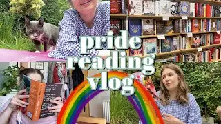 Pride Reading Vlog | Queer Lit Readathon [cc]
