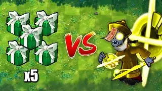 PVZ 1 Fusion 2.6 Challenge! 5 Green Plants Box VS 999 Zombies VS Zombie Bosses - Who Will Win?