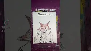 The Fox Man Gamertag Time Lapse Drawing
